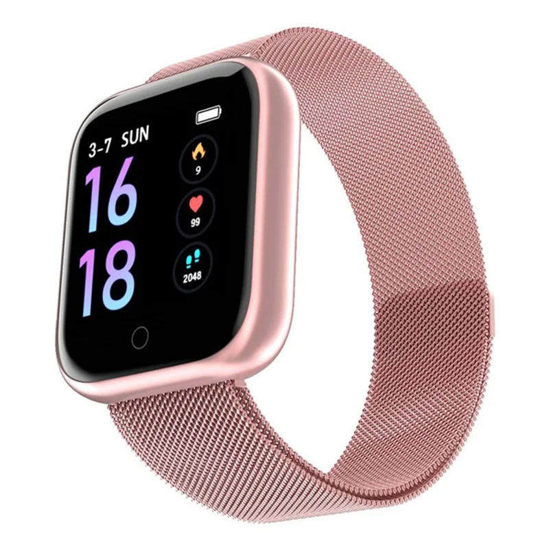 

Smartwatch 1.3inch Call Reminder Weather Pedometer Sport Band Body Temperature T80S Smart Watch Fitness Bracelet For Android IOS