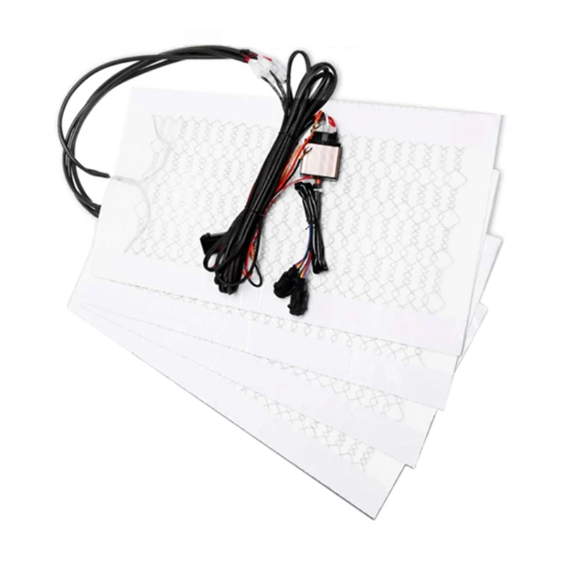 

Универсальный 5-уровневый Одноместный переключатель 12 В из углеродного волокна, Автомобильный Подогреватель с подогревом, накладки на сиде...