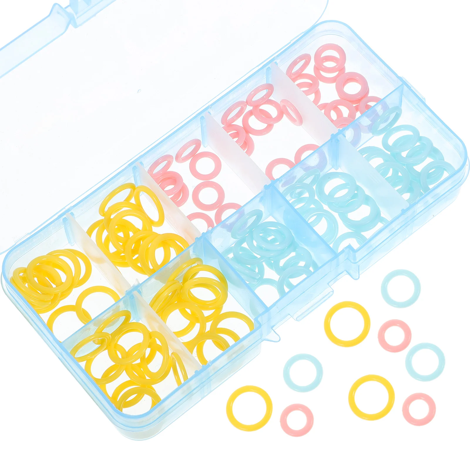 

Markers Knitting Marker Crochet Rings Locking Ring Knit Diy Clip Needle Yarn Lock Anti Assorted Accessorie Tool Crocheting Round