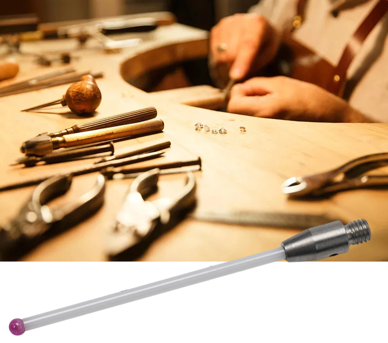 Измерительный щуп стилус L40 мм сенсорная резьба износостойкость Ø2 1 шт. A-5004-3646 для