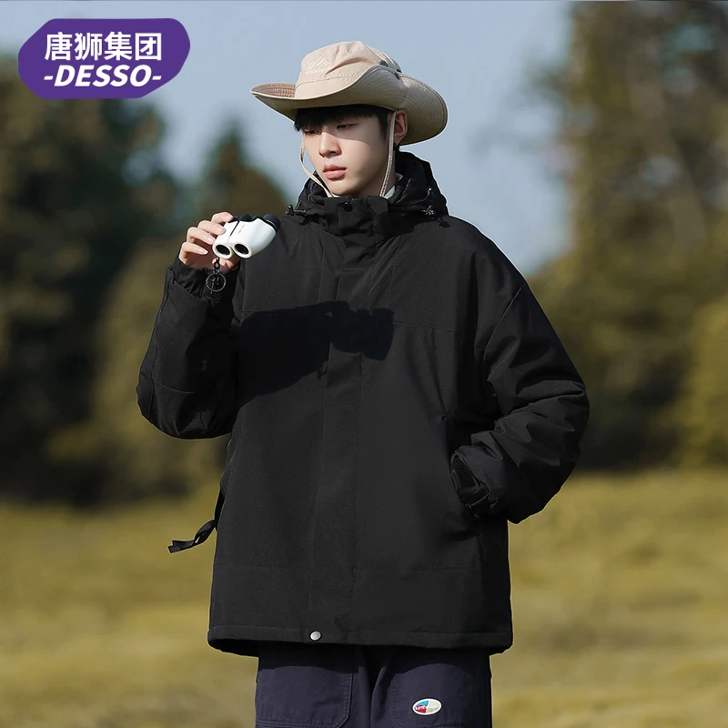 Tang Shi up Desso Charging Cotton-Padded Coat for Men and Women Autumn Winter New Three-in-One Outdoor Couple Cotton-p...