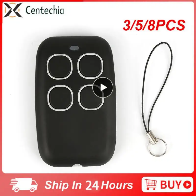 

3/5/8PCS 433 Frequency Garage Door Clone Remote Control Portable Electric Gate Remote Controller Easy To Operate Universal Black