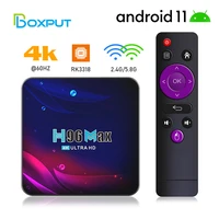 h96 max android 11 smart tv box 4k hd play 5g wifi receiver media player hdr usb3 0 4g 32gb 64gb tv box