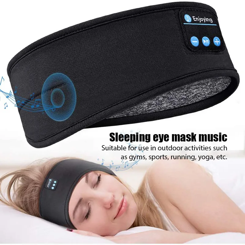 

Bluetooth-гарнитура для глаз, тонкая мягкая эластичная удобная беспроводная музыкальная маска для сна