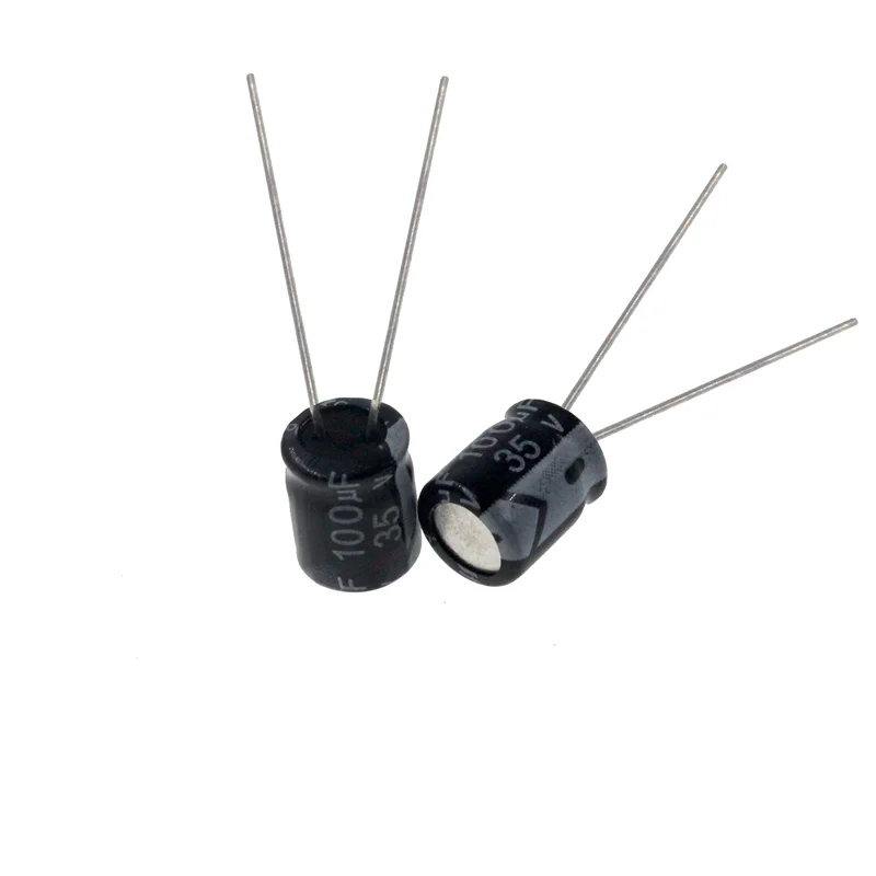 

20pcs 100uF 35V 100MFD 35Volt 6*7mm Aluminum Electrolytic Capacitor Radial 100mf35v 100uf35v 35v100mf 35v100uf