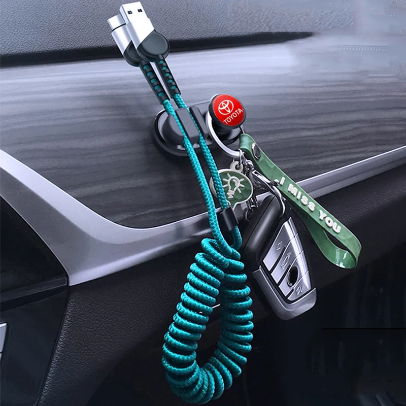 

Mini Car Hook USB Cable Key Bag Fastener Clip Car accessories For Toyota C-hr Prado Rav4 Yaris Hilux Prius Avensis Corolla Camry