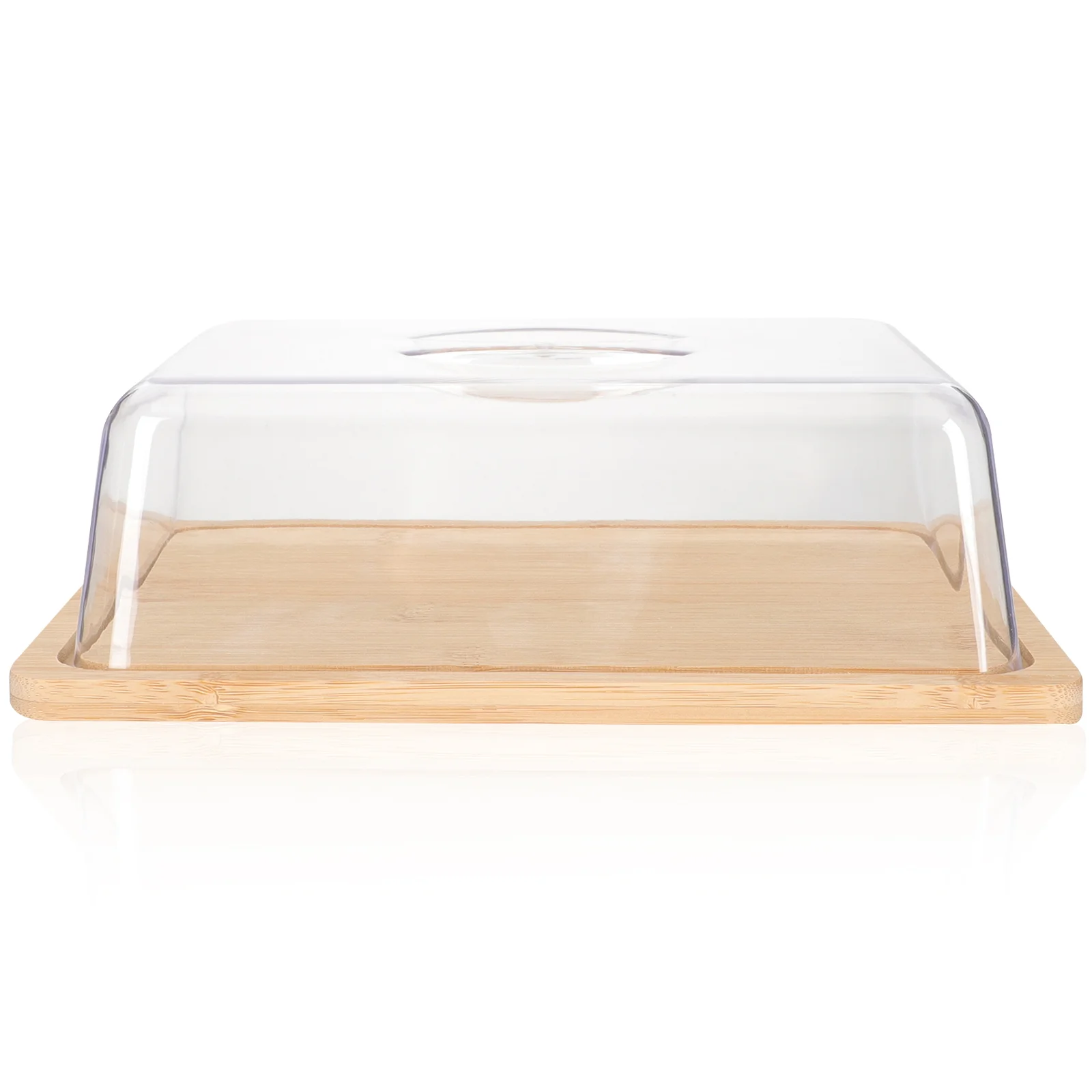 

Butter Dish Keeper Cheese Tray Container Lid Kitchen Box Countertop Fridge Cover French Storage Covered Holder Bamboo Sliced