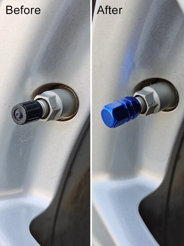 Автомобильное колесо внешнее освещение крышка алюминиевого стержня