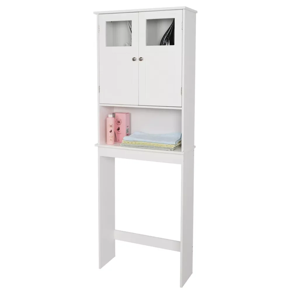 

2023 Toilet Cabinet FCH Double Doors Bathroom Cabinet White three-layer bathroom Cabinet Shoebox Locker Storage Cabinet sofa liv