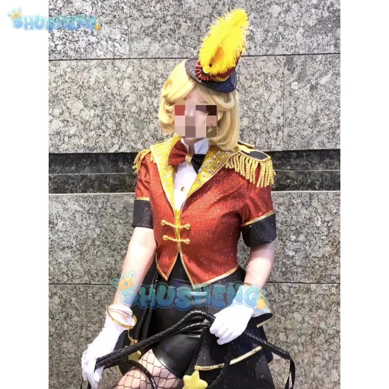 Женский танцор маскарадная игра Маргарета сотовый костюм V головной убор очки