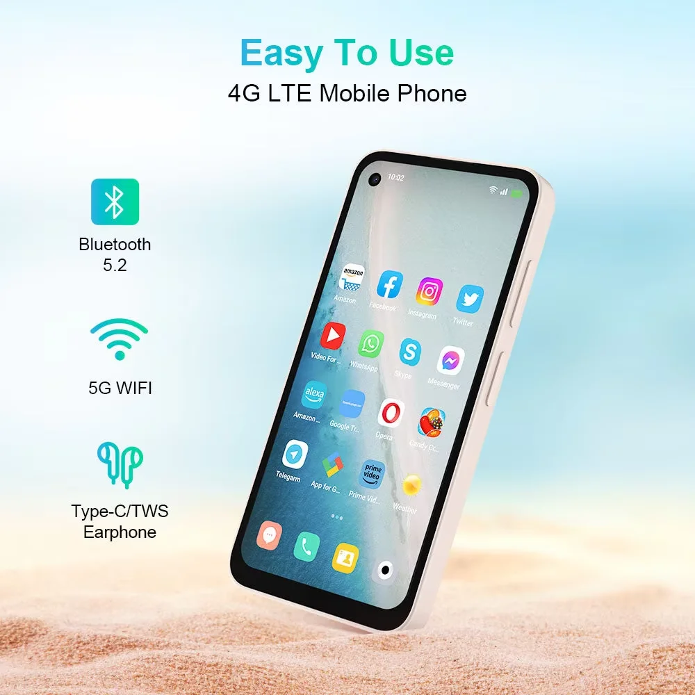 Фото Qin 3 Ultra Google Version Play Store Global Android 12 MTK G99 5,02 дюйма 6 ГБ 128 ГБ Многоязычный мини-смартфон №2