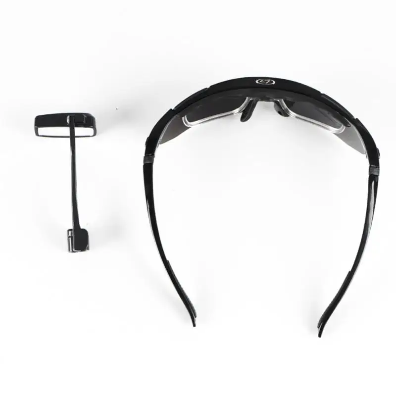 

Зеркало заднего вида из нержавеющей стали, черные велосипедные очки, кронштейн из АБС-пластика, легкий шлем, зеркало заднего вида, Велосипедное Зеркало заднего вида