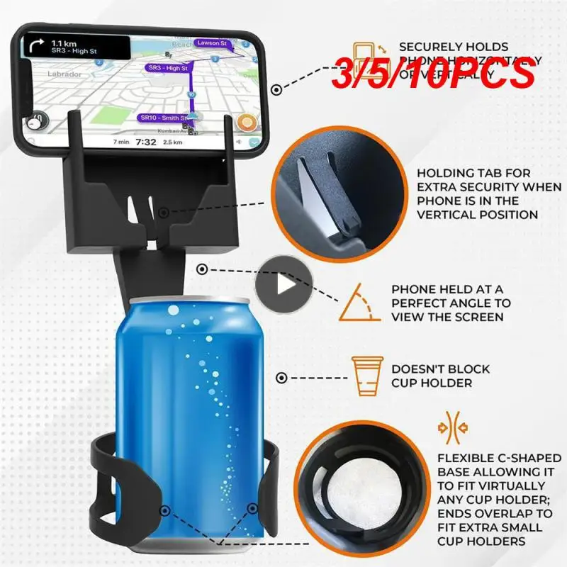 

3/5/10 шт. Регулируемый универсальный кронштейн, автомобильный держатель для телефона, автомобильный держатель, регулируемый кронштейн на 360 градусов, Автомобильный кронштейн
