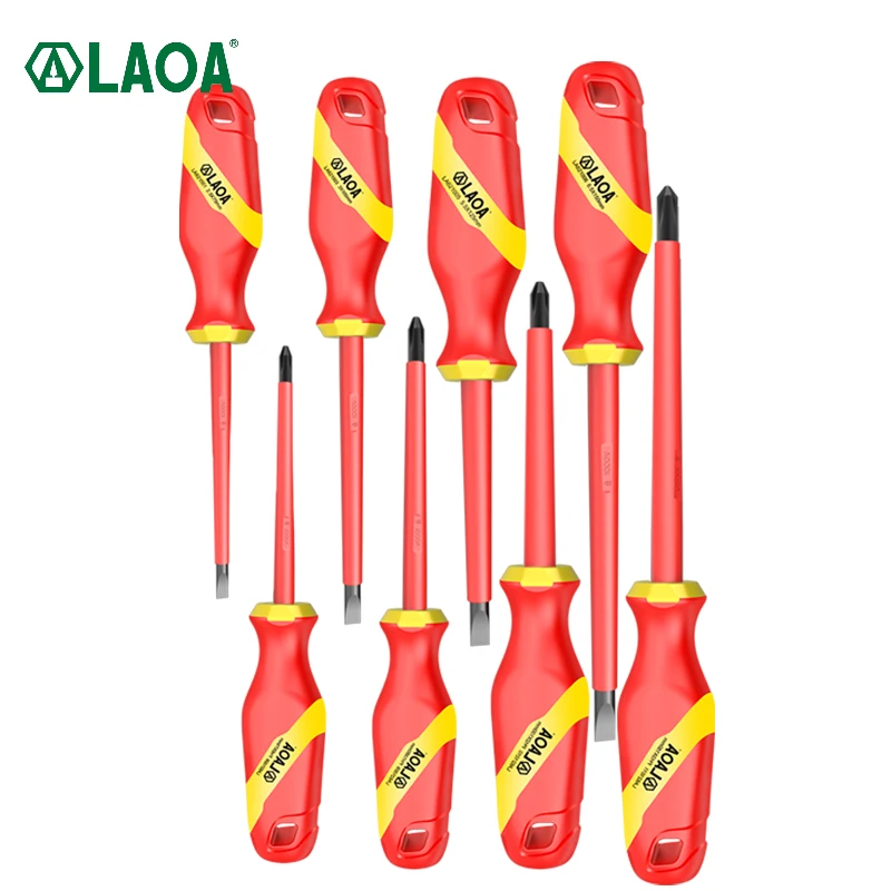 

LAOA VDE Insulated Screwdriver Home Circuit Tool Insulation Isolation Current Electrician Cross Flat Screwdriver