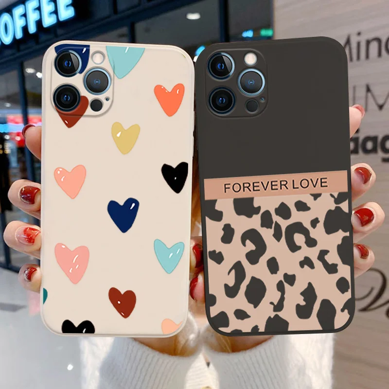 

Lens Protection Case For Iphone 11 Case Iphone 13 12 11 Pro Max 12 13 Mini 7 8 Plus 6 6S XS Max XR SE 2020 Case TPU Flower Cover