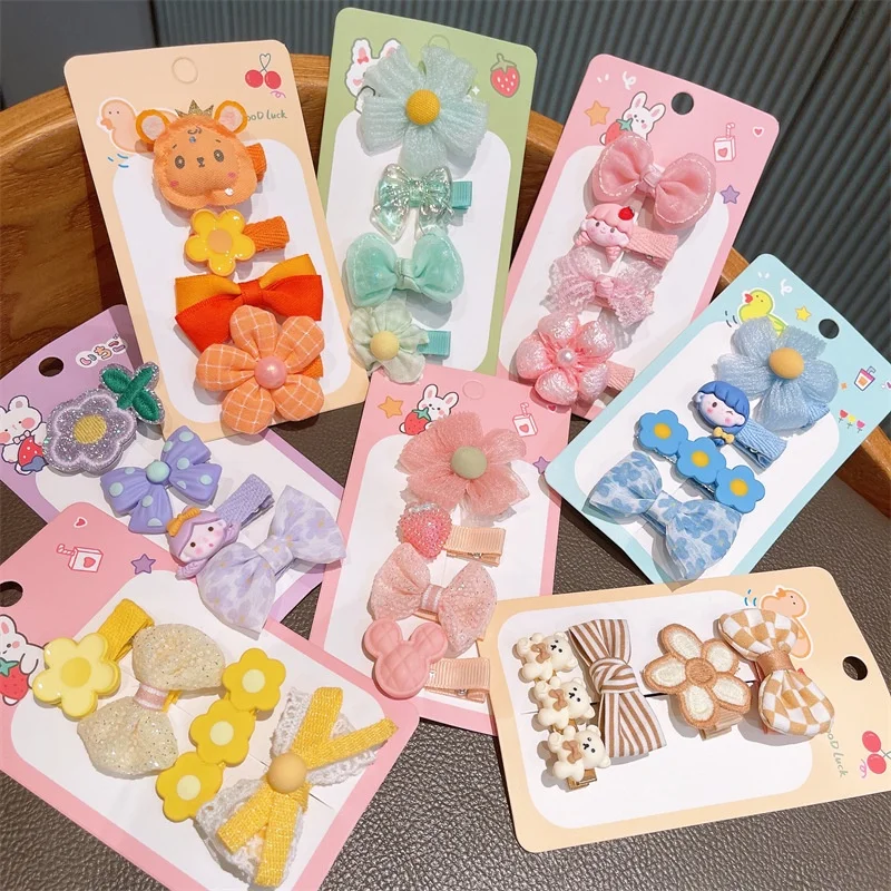 

Girl Dress Up Baby All-Inclusive Cloth Hairpin Cute Super Safe Gift