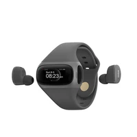 2022 men ladies bracelet sport watch heart rate blood pressure earphone 2 in 1 gps smart watch with earbuds