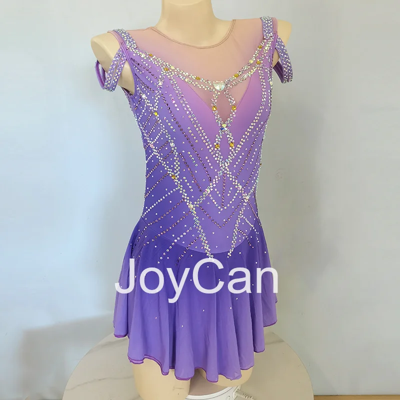 Платье для катания на коньках JoyCan Ice эластичная сетчатая танцевальная одежда из