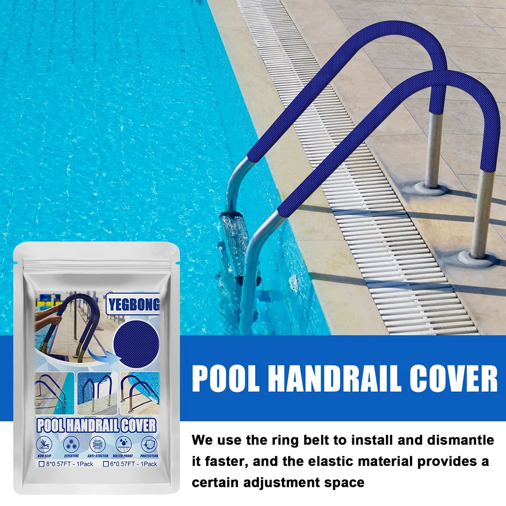 

Home Swim Blue Swimming Pool Hand Rail Cover Slip Resistant Grip Handrail Protection Pool Accessories Swimming Pool Handrail