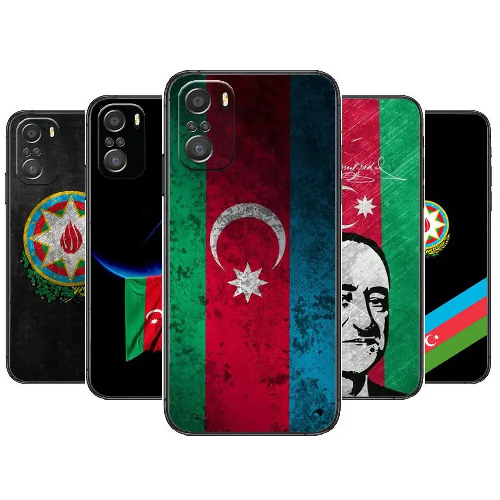 

Azerbaijan buta flag For Xiaomi Redmi Note 10S 10 9T 9S 9 8T 8 7S 7 6 5A 5 Pro Max Soft Black Phone Case