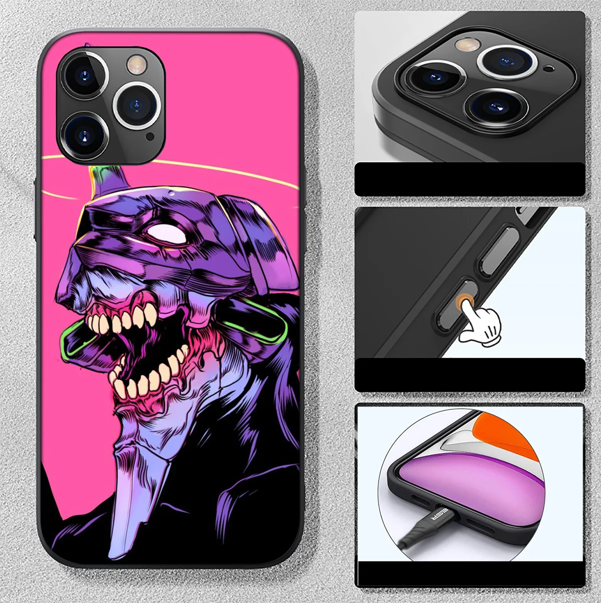 Мягкий чехол SA14 Anime E-Evangelions EVA для Samsung Galaxy A15 S10E S9 S8 S7 Note 20, 10 9 8 Plus Lite (art.: 3920caae7f77c) - 3920caae7f77c