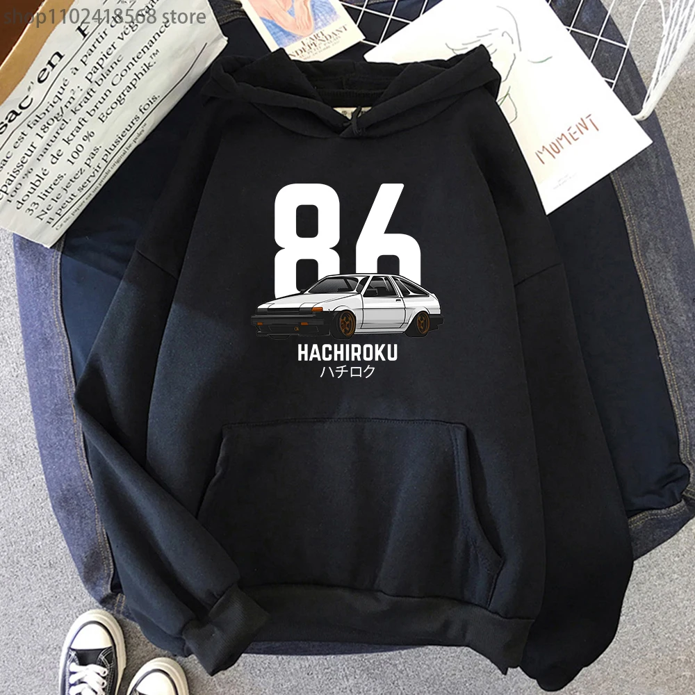 

Initial D AE86 Hoodie JDM Integra DC5 Type R Sweatshirt Fashion Mens Clothing Anime Graphic Unisex Pullovers Japanese Streetwear