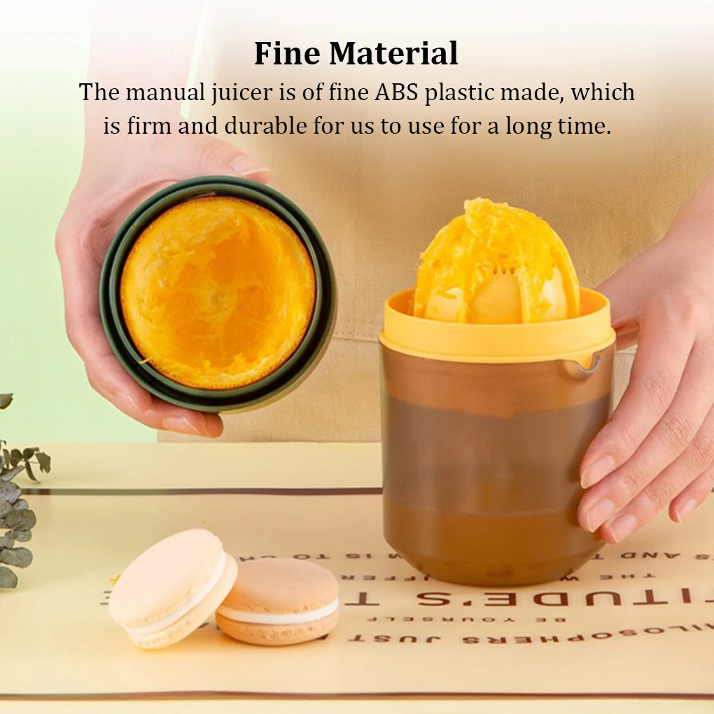 Fruit Juicer Reusable Colorful Washable Manual Squeezer Kitc