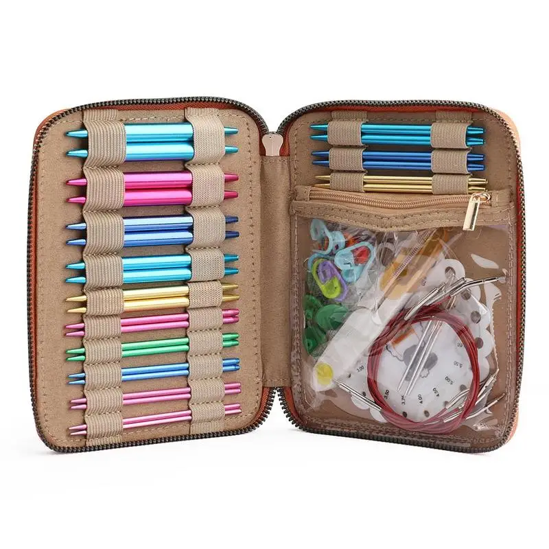 

Crochet Hook Set Durable Aluminum Circular Knitting Needles Set Interchangeable Circular Knitting Needles Set For Creating Your