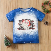 boy girl t shirt short sleeve new clothes kids costume toddlers outfits christmas clothes santa printing tees children t shirts