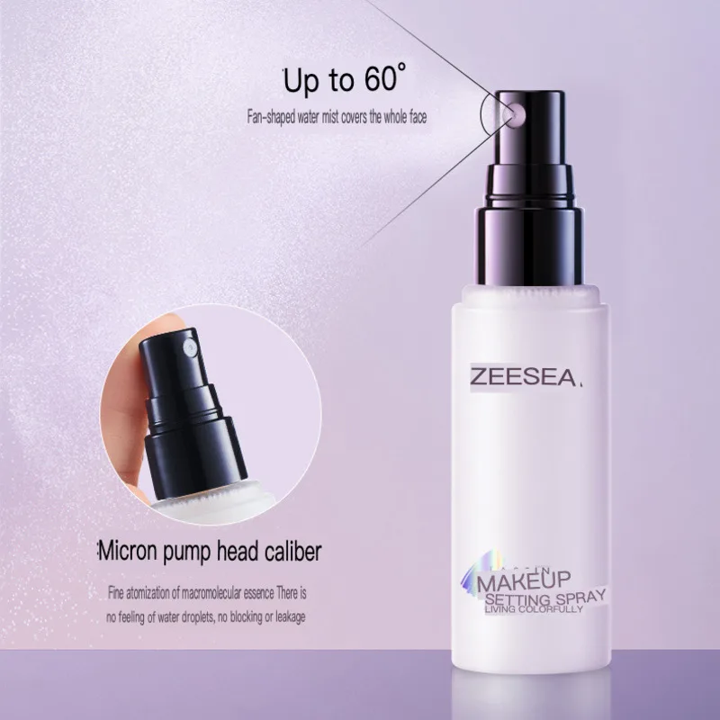 Фото ZEESEA Setting Spray Стойкая фиксирующая пудра Не приходит для макияжа, контроля масла, водостойкая и устойчивая к поту №1