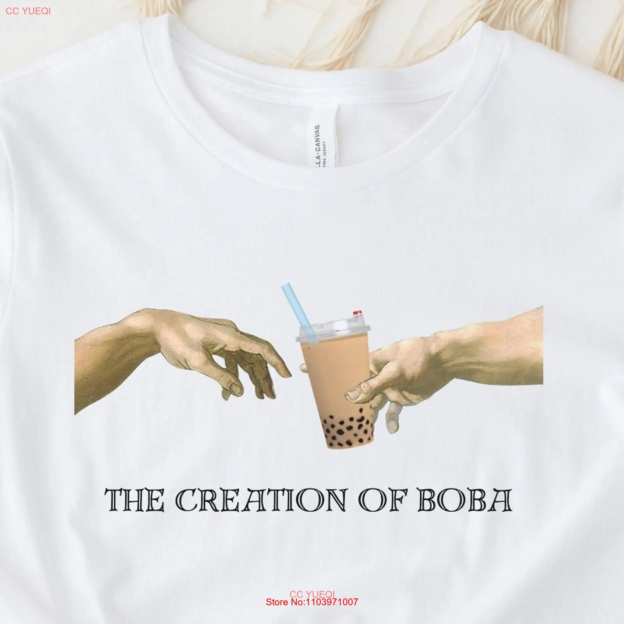 Забавная футболка Boba с длинным или коротким рукавом изображением чайного пузыря