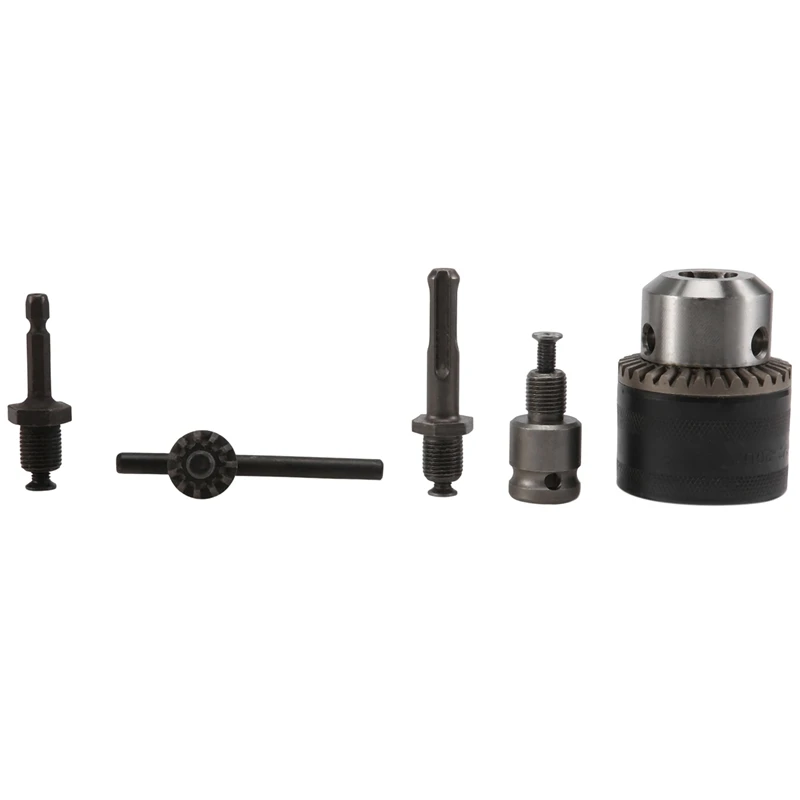 

3-16Mm Drill Chuck Converter 1/2Inch- 20UNF Thread Quick Change Adapter SDS-Plus 1/4Inch Hex Shank 1/2Inch Socket