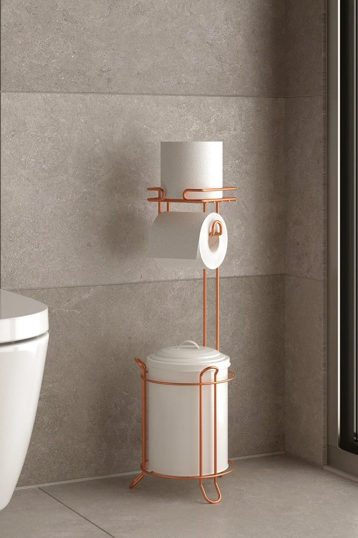 

Мусорное ведро и подставка, избыточный лист для унитаза из меди Mg095