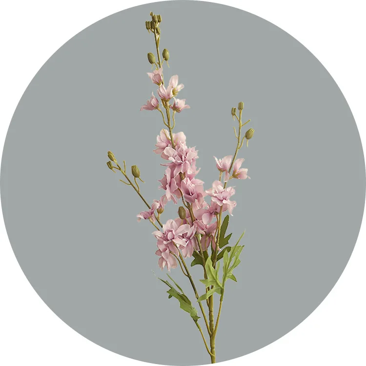 

SunMade искусственные шелковые цветы Дельфиниум белые фиолетовые