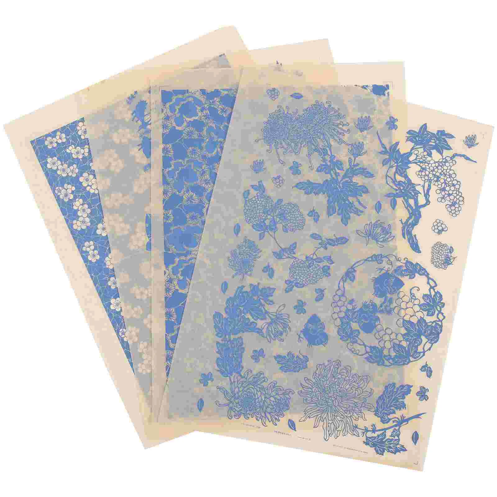 

Transfer Paper Flower Sheets Underglaze Clay Ceramic Sublimation Ink Slide Water Printable Transfers Cuttable Tools Classic