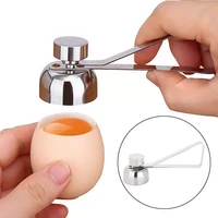 new metal eggshell cutter egg opener shell opener 304 stainless steel boiled raw egg creative kitchen tool egg shell opener