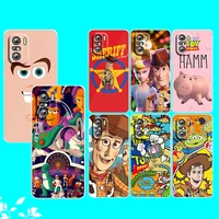 cartoon toy story disney for xiaomi redmi note 10s 10 k50 k40 gaming pro 10 9at 9a 9c 9t 8 7a 6a 5 4x transparent phone case