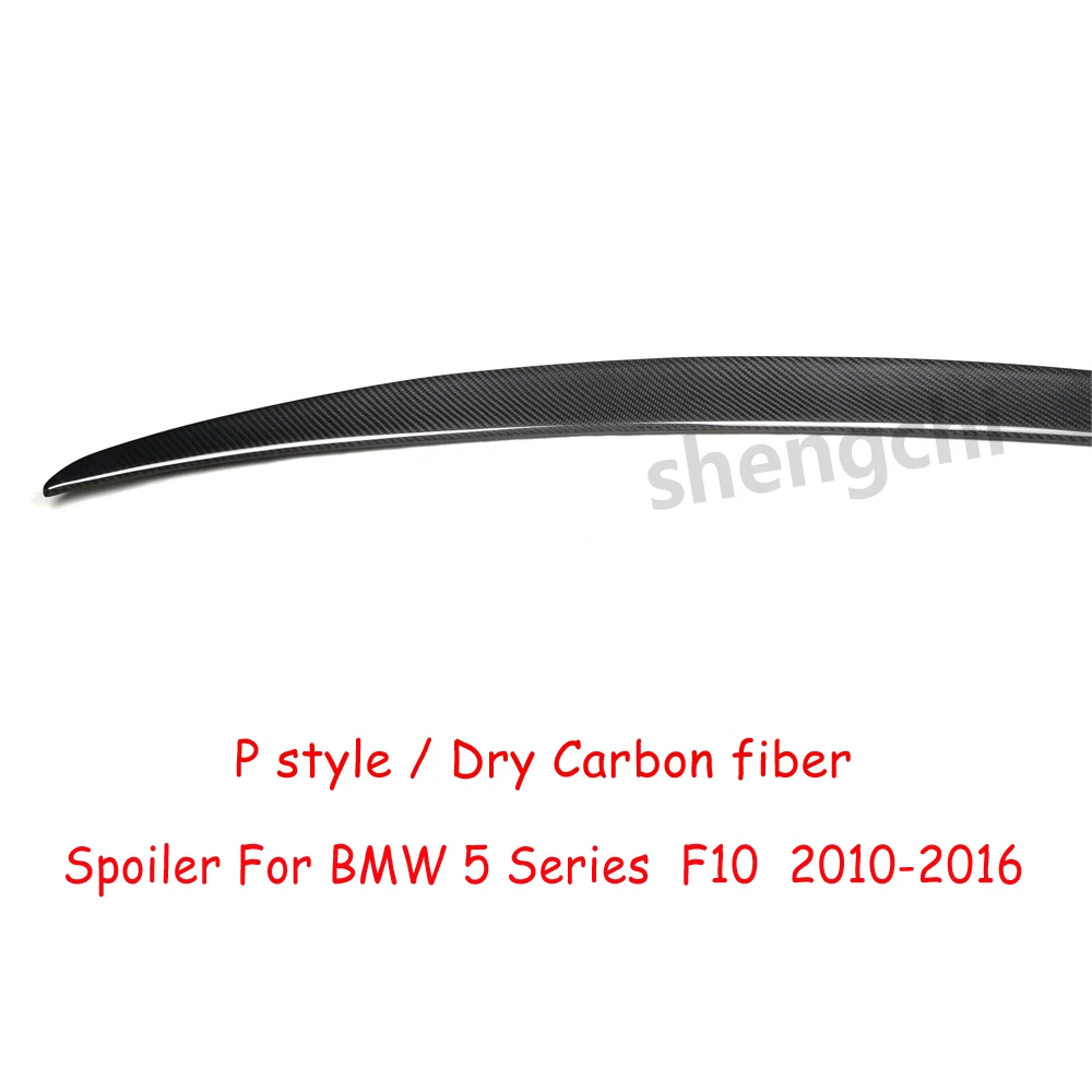 F10 Перфорированный стильный сухой задний спойлер из углеродного волокна для BMW 5