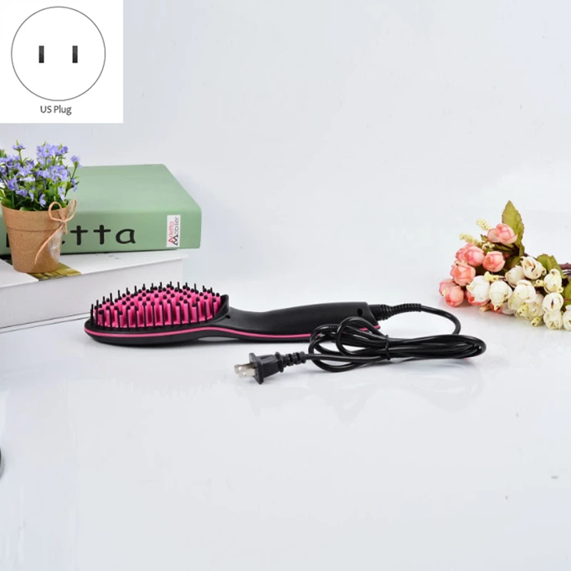 

Wireless Electric Straight Hair Brush Fast Heat Hair Straightener Comb Portable For Salons Hair Styling Tool