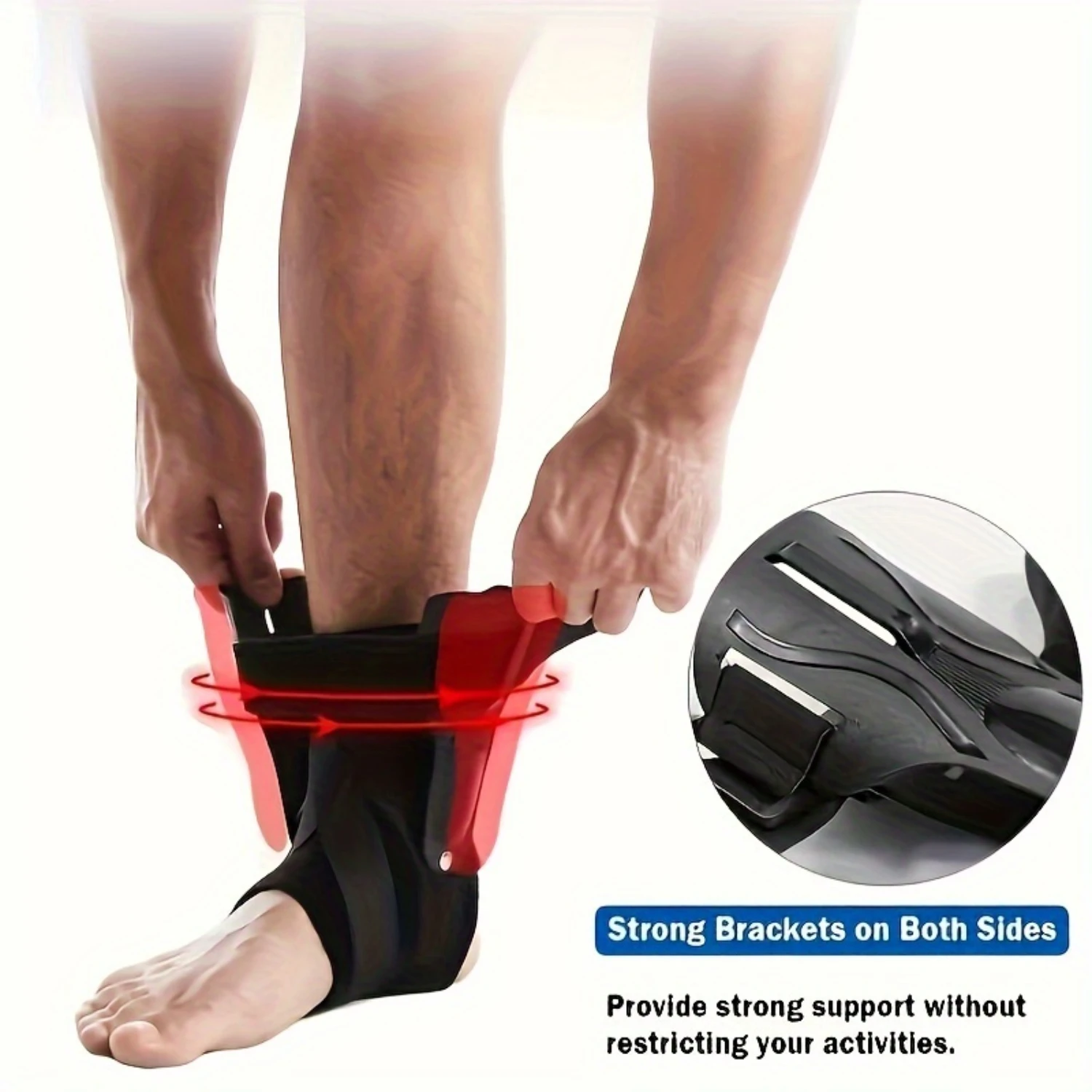 1 шт. защита лодыжки регулируемая дышащая поддержка подходит для бега баскетбола