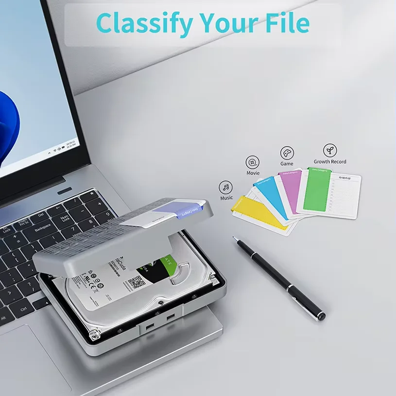 PHIXERO 3 5 M.2 Защитный ящик для жесткого диска с этикеткой SSD HDD Противоударный