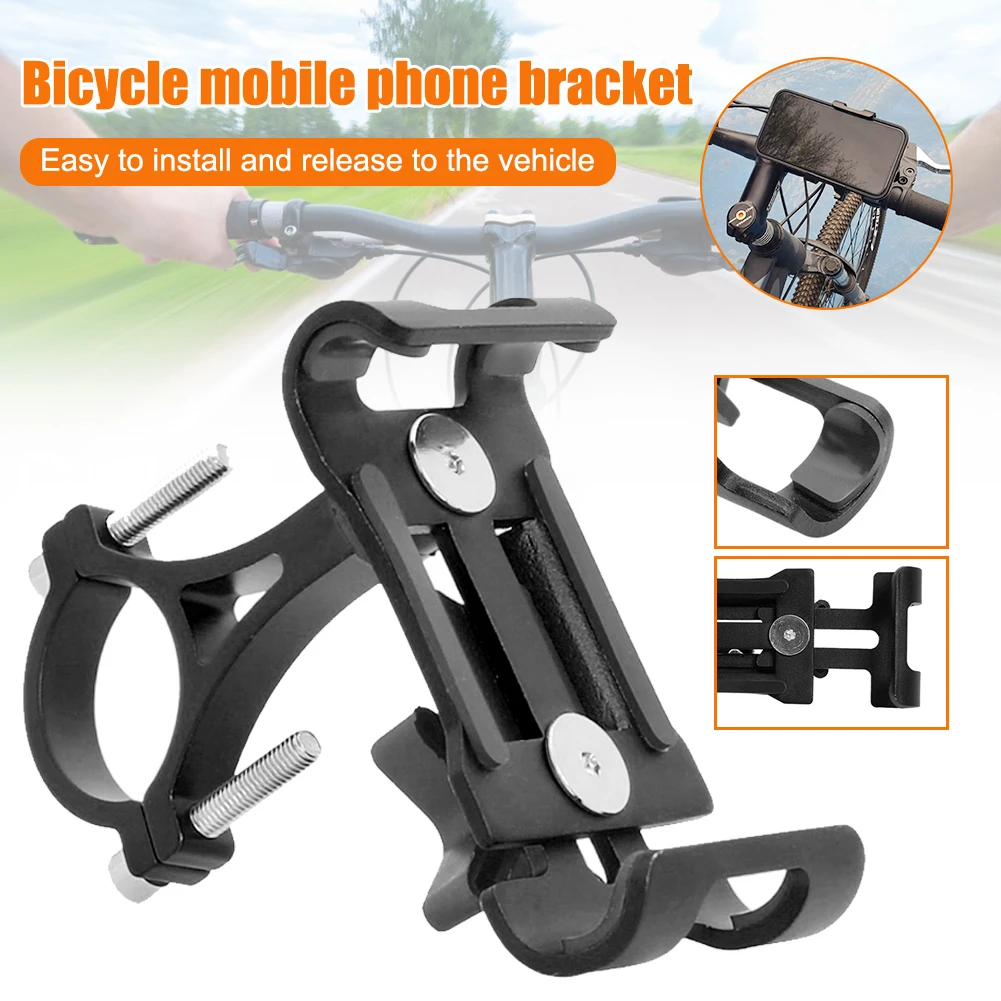 

Bicycle Phone Holder Adjustable Motorcycle Bike 360 Degree Handlebar Metal Mount Mobile Phone Holder GPS Bicycle Accessories