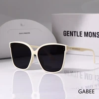 gentle monster gabee sunglasses women men vintage luxury square cat eye uv400 oversized gm large sun glasses with brand logo