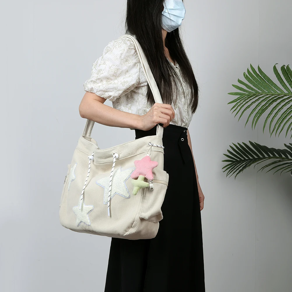 Женская Стильная Бархатная Сумка-мессенджер Со Звездами