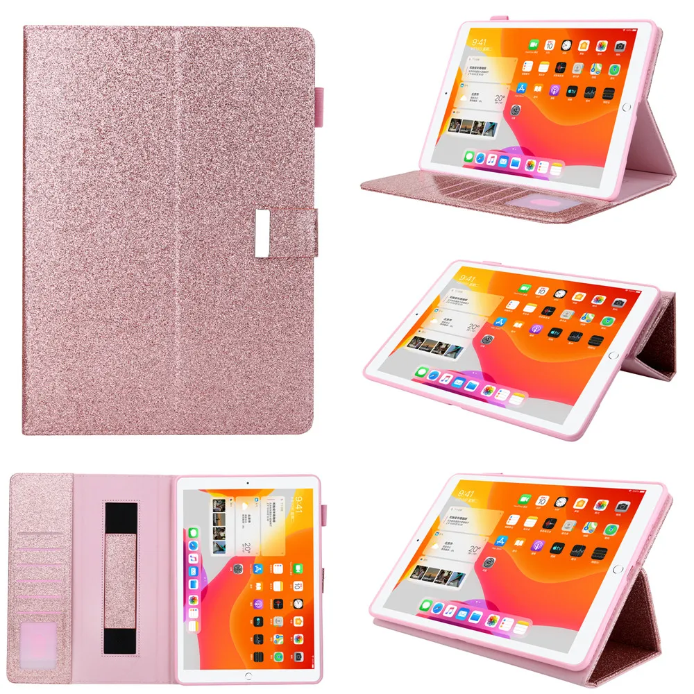 Защитный чехол Flash Powder для Nwe iPad 10 поколения Чехол PU, чехол с кронштейном для 2022 iPad 10 поколения 10,9 A2757 A2777 A2696
