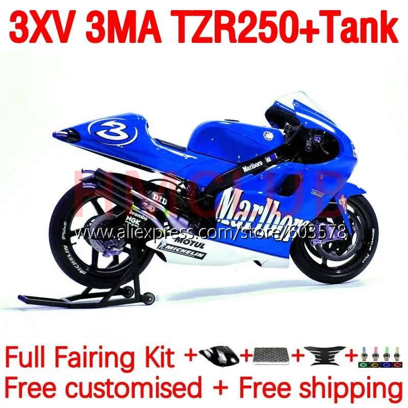 

+Tank For YAMAHA 3XV 3MA TZR250 TZR-250 TZR 250 RR 92 93 94 95 96 97 1992 1993 1994 1995 1996 1997 Fairing 203No.139 glossy blue