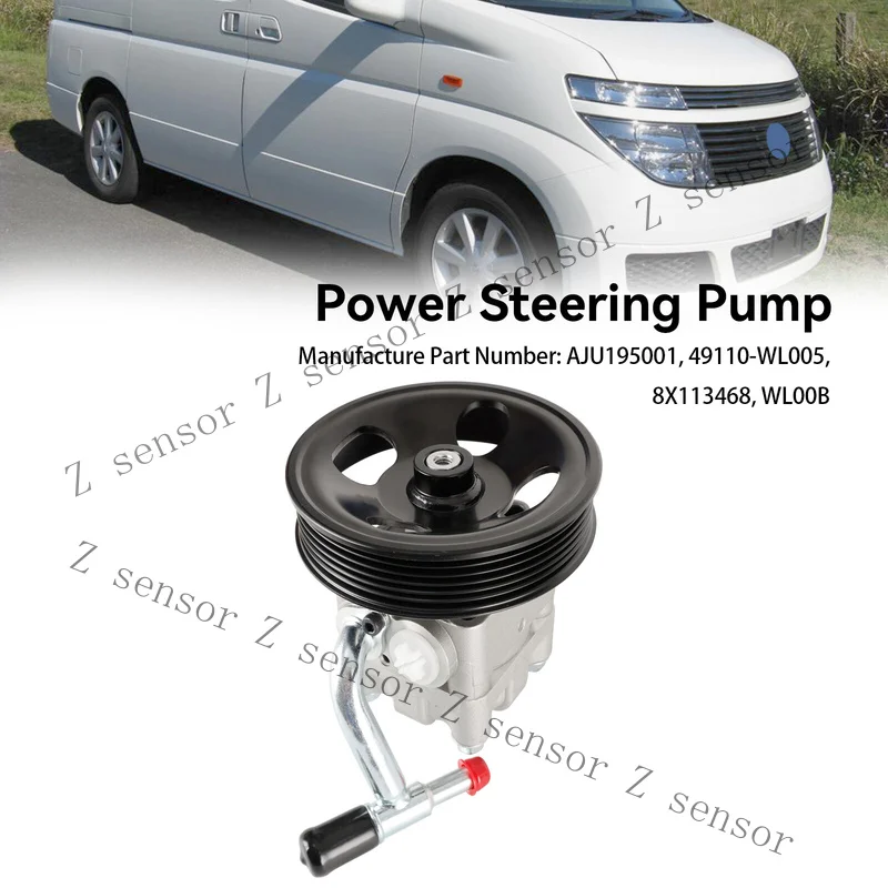 Фото Насос ГУР RRR+ 8X113468 для Nissan Elgrand E51 3.5I 2.5I 2003-2009 F8 №2