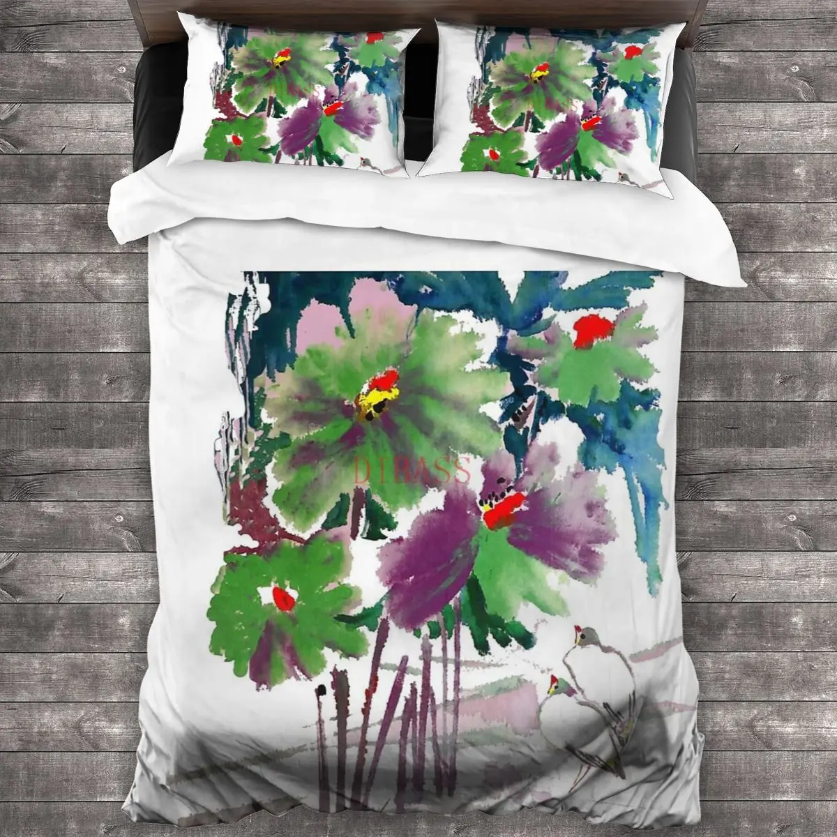 

Мягкая искусственная кожа с 2 наволочками в виде снежных птиц, пододеяльник с застежкой-молнией, пододеяльник большого размера