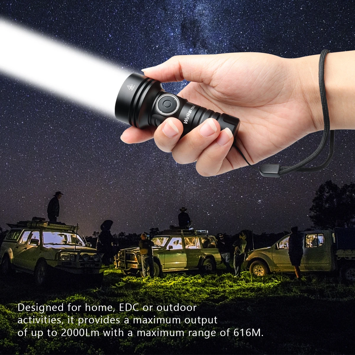 Миниатюрный 18350 фонарик Wurkkos TS11 с USB C перезаряжаемый EDC SFT40 мощный 2 0 лм красный