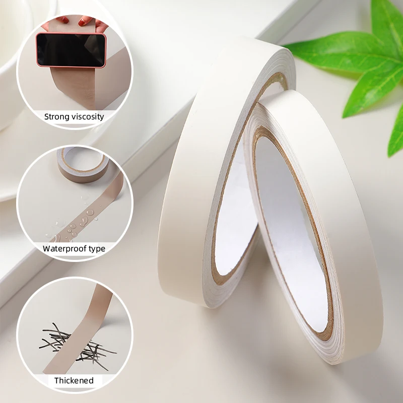 Утолщенная кожаная текстура бежевая самоклеящаяся красивые края окна двери